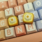 1pc Egg Toast Bread Artisan Clay Food Keycaps ESC MX for Mechanical Gaming Keyboard